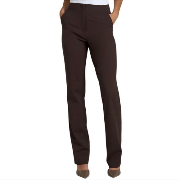 Chico's So Slimming Women's Brown Straight Leg Pants Size Women's 2.5 14 - Picture 4 of 12